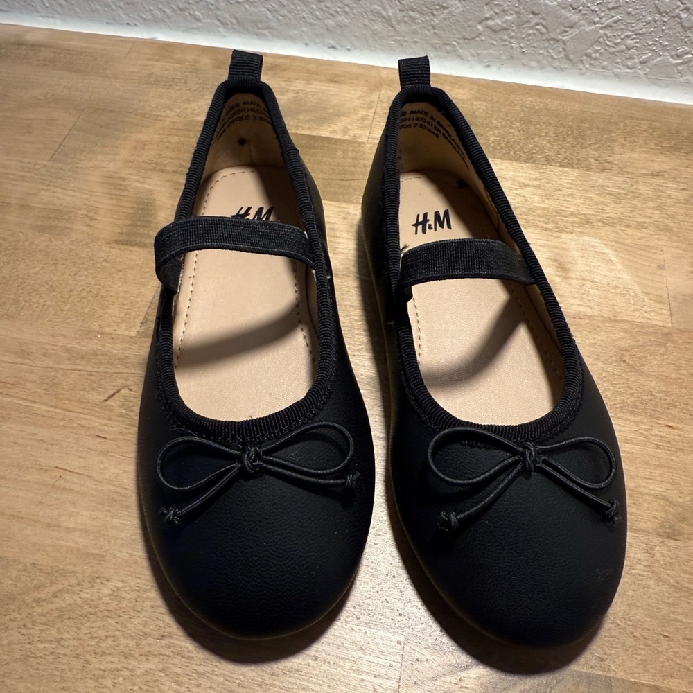 H&M Black Kids Mary Jane Flats